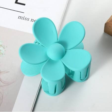 Ecarla Hair Clip-clasp Flower Pastel Green Sp315