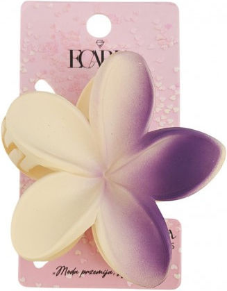 Ecarla Clamă De Păr Cu Floare Ombre Mat Crem Violet Sp402