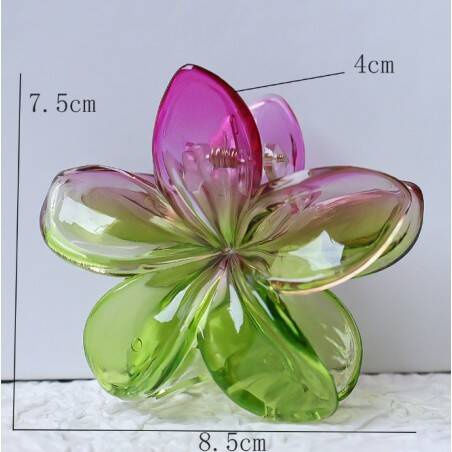 Ecarla Hair Clip-clasp Flower Moana Ombre Yellow Sp318