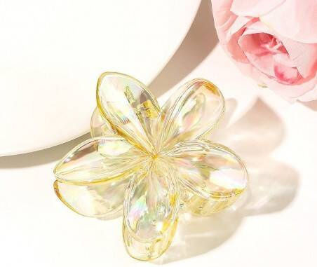Ecarla Hair Clip-clasp Flower Moana Ombre Yellow Sp318