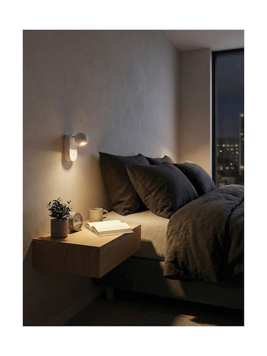 VK Lighting Φωτιστικό Τοίχου με Ενσωματωμένο LED και Θερμό Λευκό Φως Μαύρο