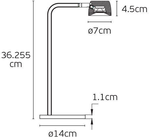 VK Lighting B W LED Θερμό Λευκό Σποτ σε Μαύρο Χρώμα