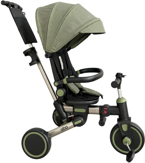 abo Kinderdreirad mit Elterngriff Grün