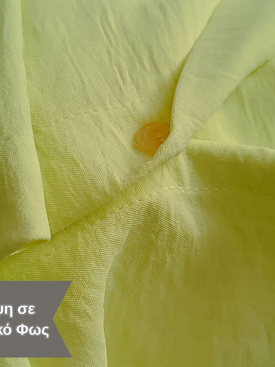 Καλοκαιρινό Mini Σεμιζιέ Φόρεμα Neon Lime
