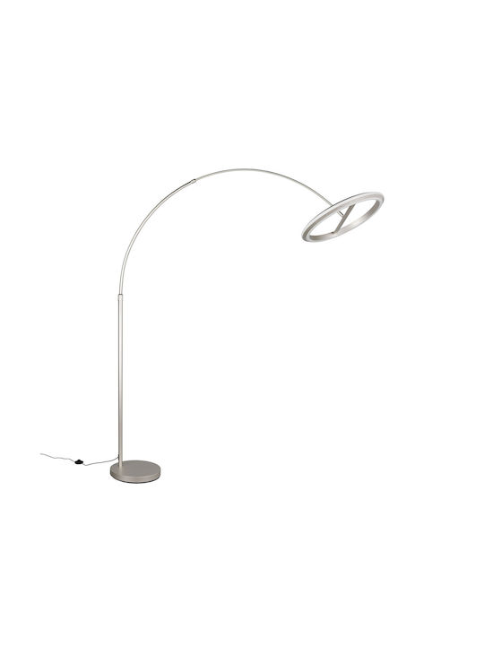 Trio Lighting Amador LED Floor Lamp with Warm White Light 2400lm Silver