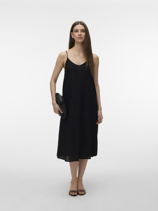 Jesmilo Sommer Midi Damenkleid Schwarz