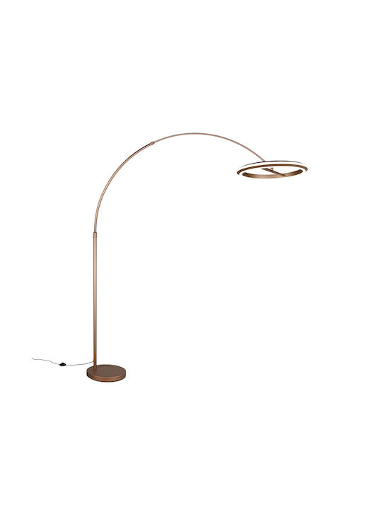 Trio Lighting Amador LED Φωτιστικό Δαπέδου με Θερμό Λευκό Φως 2400lm Καφέ