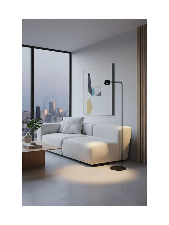 VK Lighting LED Floor Lamp With Warm White Light 443lm Black