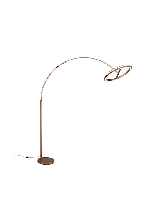 Trio Lighting Amador LED Φωτιστικό Δαπέδου με Θερμό Λευκό Φως 2400lm Καφέ