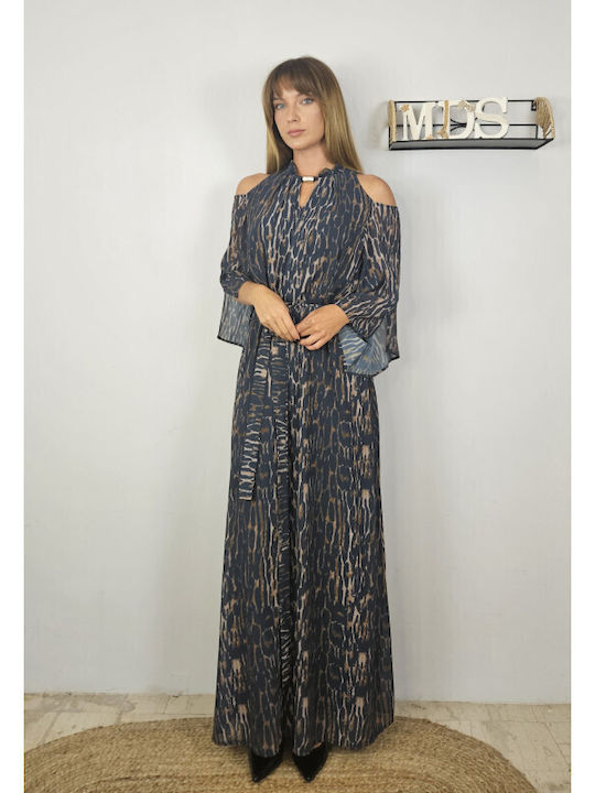 Maxi Φόρεμα για Γάμο / Βάπτιση Animal Print