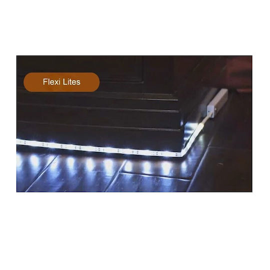 LED Сигнална Светлина за Гардероби с Захранване на Батерия и Самозалепващо се Монтажиране 2 Бройки