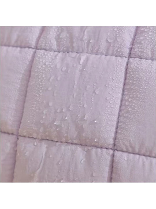 Ecarla Quilted Makeup Case Handle Purple Ks139fio