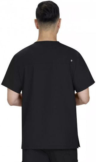 KOI USA Männliche Medizinische Bluse Schwarz