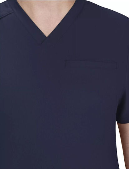 KOI USA Male Medical Blouse Navy Blue