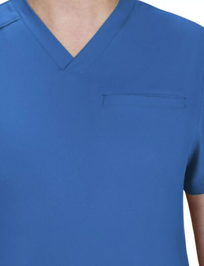 KOI USA Male Medical Blouse Blue