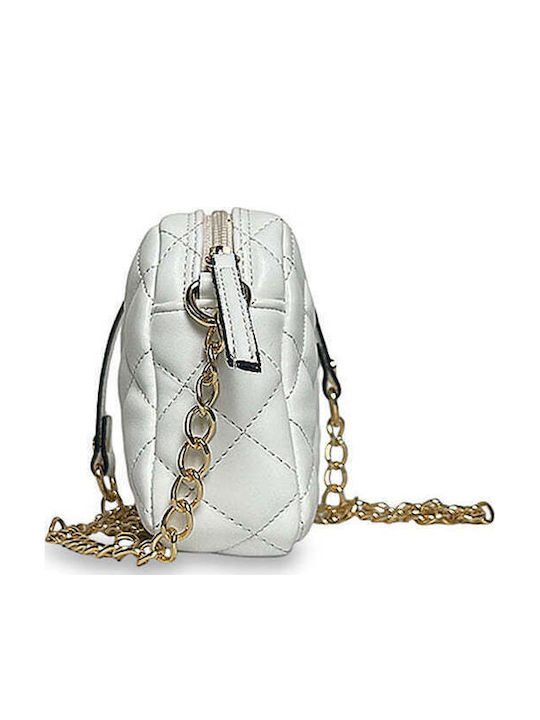 Women's Bag Oval Quilted White