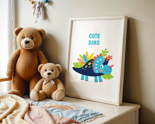 Детски Плакат Cute Dino 50x40см