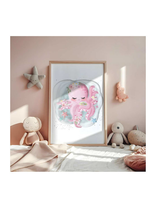 Παιδική Αφίσα Little Octopus 50x40εκ.