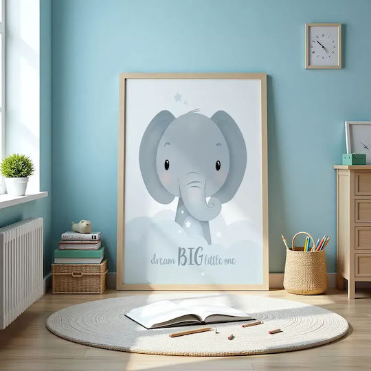 Детски Плакат Елефантче 50x40см