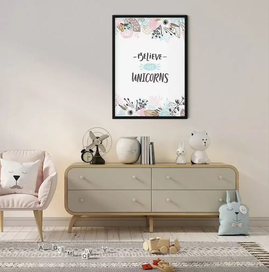 Παιδική Αφίσα Unicorns 50x40εκ.