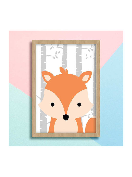Kids Poster Fox Cub 50x40cm