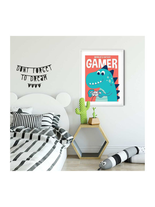 Kinderposter Worlds Cutest Gamer 50x40cm