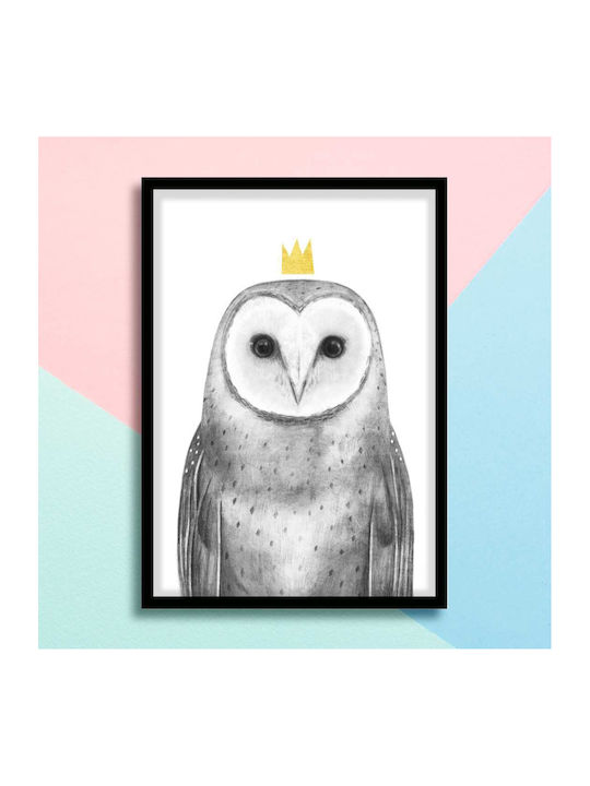 Παιδική Αφίσα Queen Owl 50x40εκ.