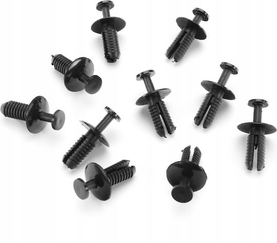 10x Engine Cover Clip Bumper Vw Audi Skoda