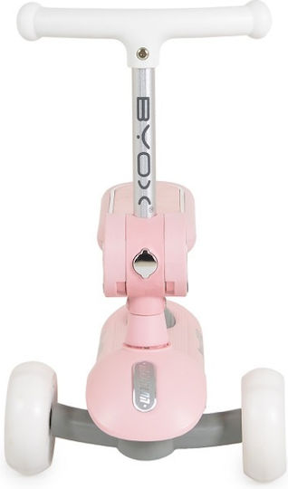 Byox Kinderroller 3-Rad mit Sitz Rosa