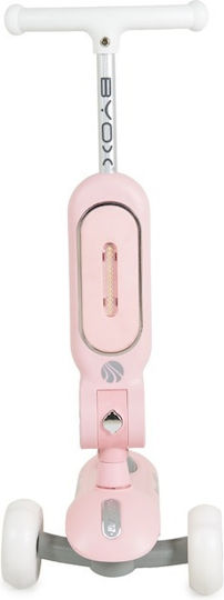 Byox Kinderroller 3-Rad mit Sitz Rosa