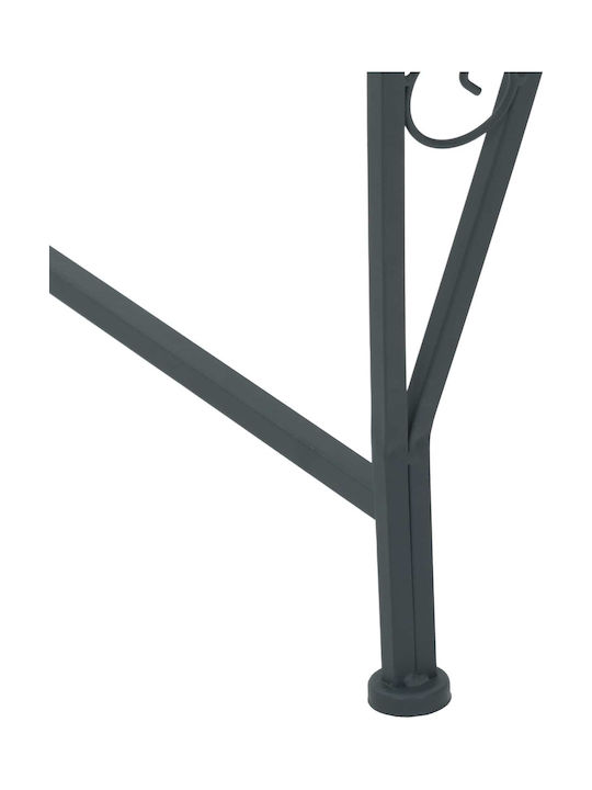 Metallisches Gartenbank Grau 160x80x44cm