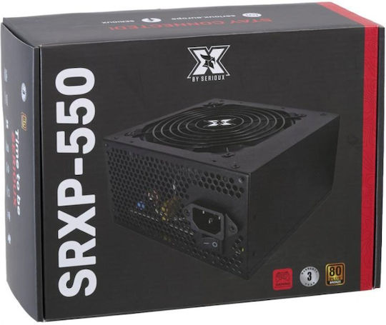 Serioux 550W Sursă de Alimentare Neagră Full Wired 80 Plus Bronze (SRXP-550)