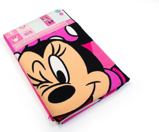 Quick Dry Minnie Beach Towel 269 70x140cm Fuchsia Pink Disney Home