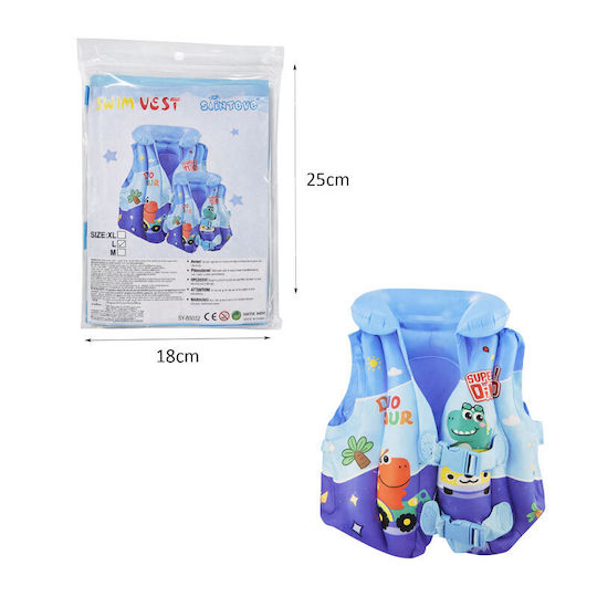 Sainteve Kinder Aufblasbares Rettungsweste Strand Design Dinosaurier Sy-b5032 Größe L