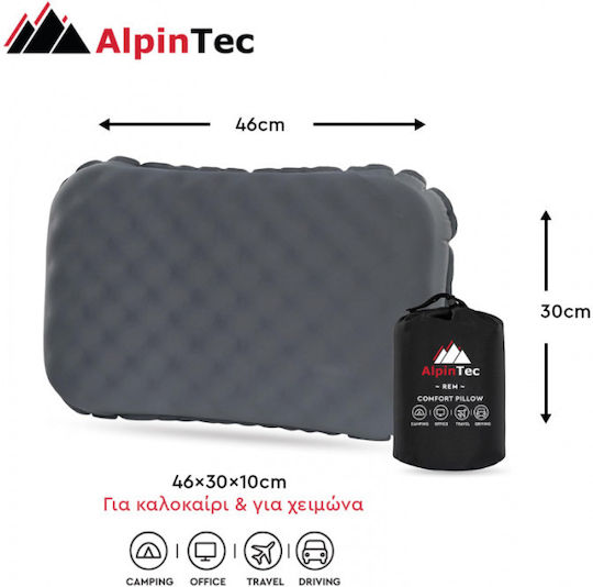 Inflatable Pillow Alpintec Rem Gray