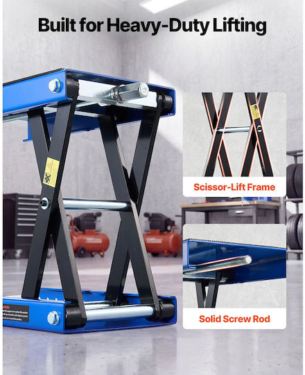 Vevor Platform Trolley for Load Weight up to 499kg in Blue Colour