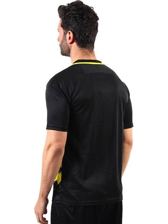 Athletic T-shirt Black/neon Yellow