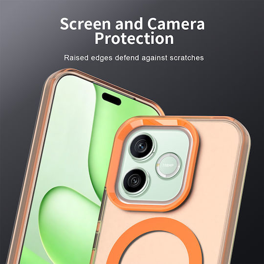 Techsuit Back Cover Plastic / Silicone Orange (Honor 600 Lite)