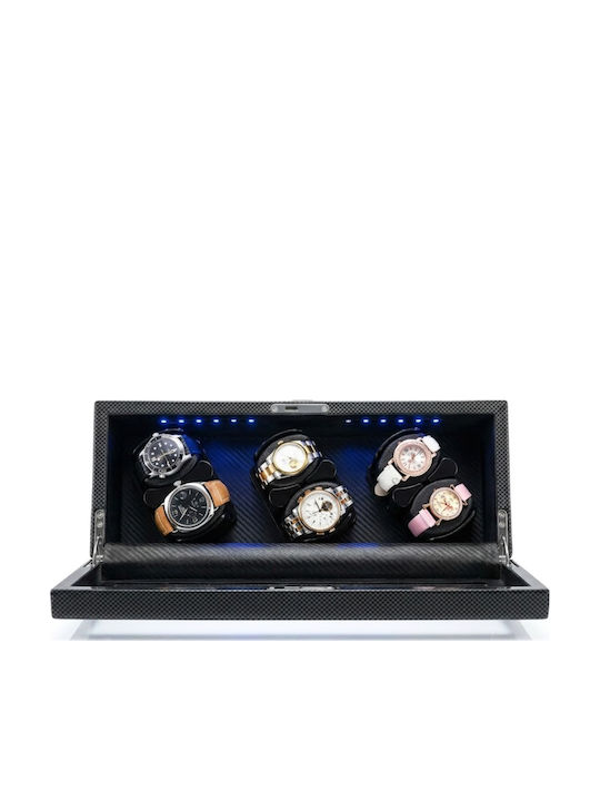 Automatic Watch Winder 6 Carbon Iuni Watches
