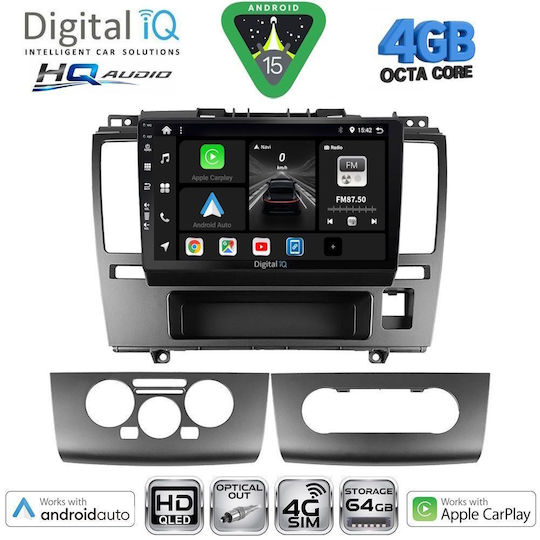 Digital IQ Car Audio System for Nissan Micra 2017 (Bluetooth/USB/WiFi/GPS/Apple CarPlay/Android Auto) with 9" Touch Screen
