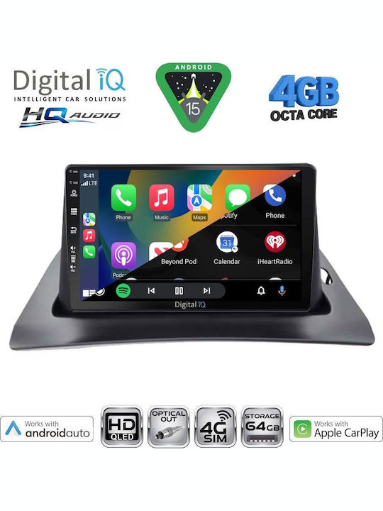 Digital IQ Car Audio System for Renault Kangoo 2010-2021 (Bluetooth/USB/WiFi/GPS/Apple CarPlay/Android Auto) with 9" Touch Screen