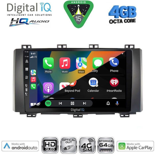 Digital IQ Auto-Audiosystem für Seat Ateca 2017 mit Touchscreen 9" Bluetooth USB WiFi GPS Apple CarPlay Android Auto Digital IQ BXK 19568_CPAA