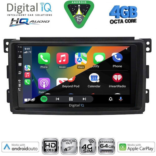 Digital IQ Ηχοσύστημα Αυτοκινήτου για Skoda Yeti 2014-2018 με Clima (Bluetooth/USB/WiFi/GPS/Apple-Carplay/Android-Auto) με Οθόνη Αφής 10"