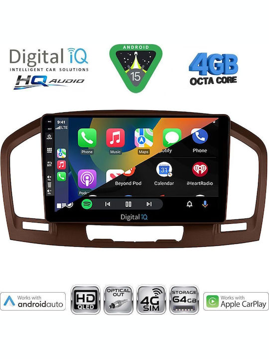 Digital IQ Auto-Audiosysteme Für Opel Crossland / Grandland 2017 Mit Touchscreen 9" Bluetooth USB WiFi GPS Apple CarPlay Android Auto