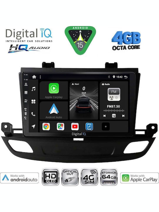 Digital IQ Auto-Audiosysteme Für Opel Crossland / Grandland 2017 Mit Touchscreen 9" Bluetooth USB WiFi GPS Apple CarPlay Android Auto