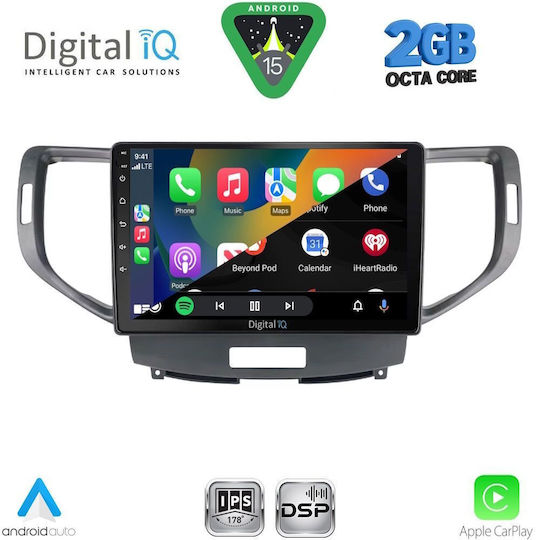 Digital IQ Ηχοσύστημα Αυτοκινήτου για Honda Accord 2008-2013 (Bluetooth/USB/WiFi/GPS/Apple-Carplay/Android-Auto) με Οθόνη Αφής 9"