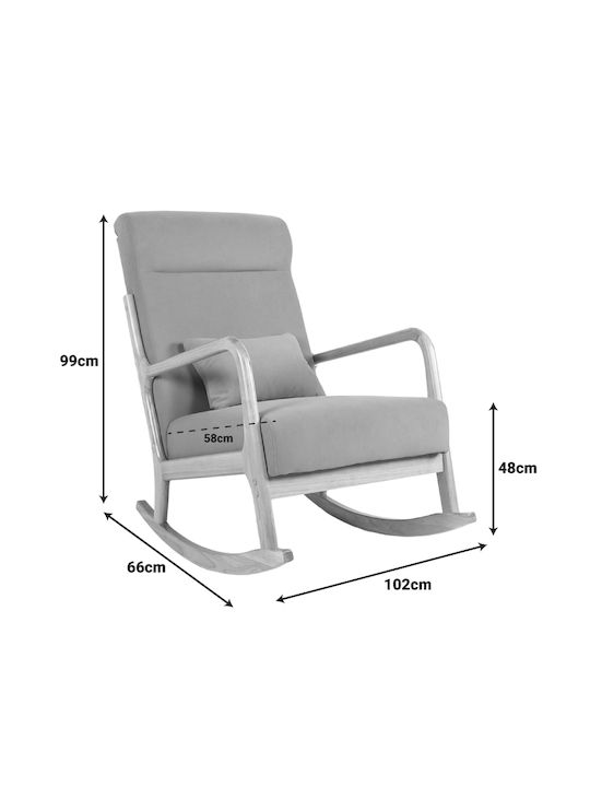 Edeldy Rocking Armchair Orange 102x66x99cm