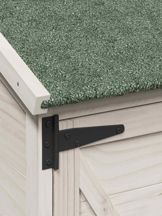 Wooden Garden Shed White L1.06xW0.56xH1.135m