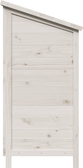 Wooden Garden Shed White M1.06xW0.56xH1.135m