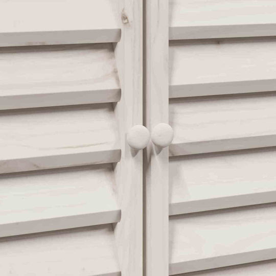 Wooden Garden Shed White M1.06xW0.56xH1.135m